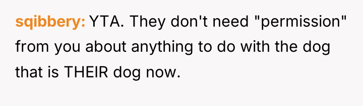 sqibbery YTA. They don't need "permission" from you about anything...