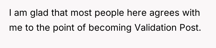 I am glad that most people here agrees with me...