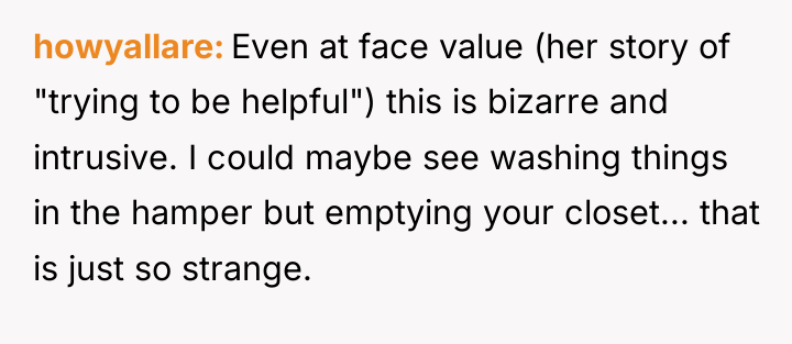 howyallare Even at face value (her story of "trying to...