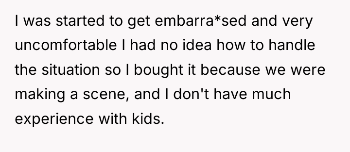 I was started to get embarra*sed and very uncomfortable I...