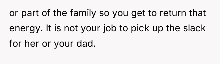 or part of the family so you get to return...
