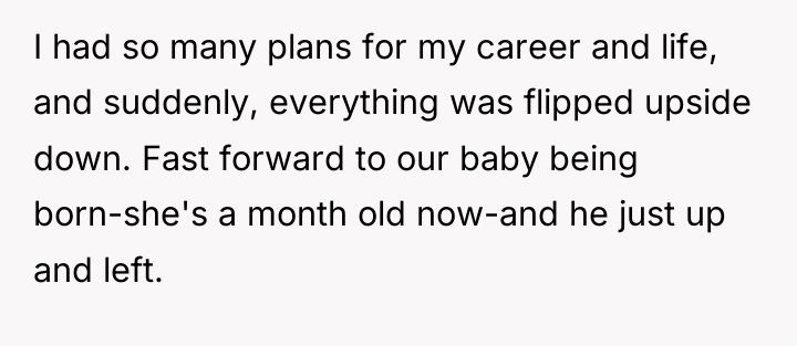I had so many plans for my career and life,...
