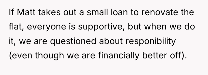 If Matt takes out a small loan to renovate the...
