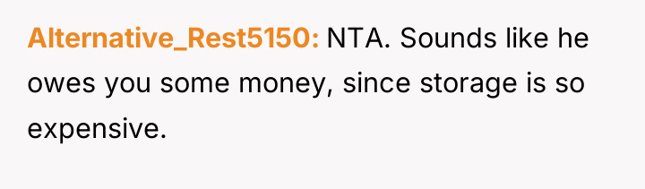 Alternative_Rest5150 NTA. Sounds like he owes you some money, since...