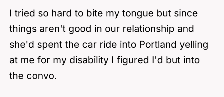 I tried so hard to bite my tongue but since...