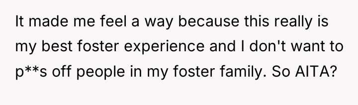 It made me feel a way because this really is...