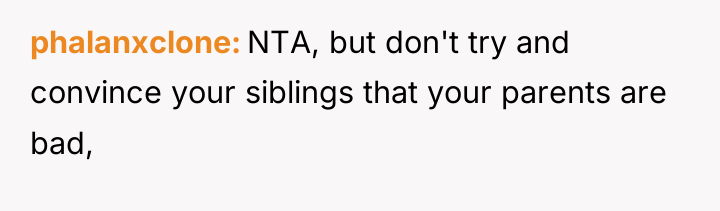 phalanxclone NTA, but don't try and convince your siblings that...
