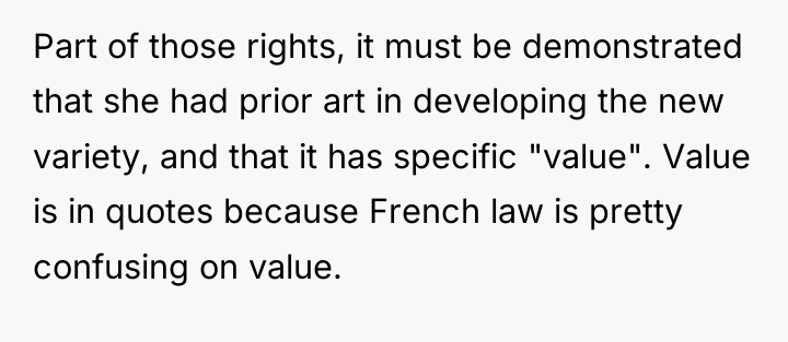 Part of those rights, it must be demonstrated that she...