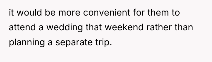 it would be more convenient for them to attend a...