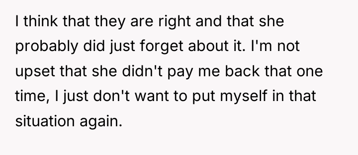 I think that they are right and that she probably...