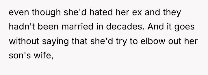 even though she'd hated her ex and they hadn't been...