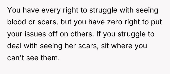 You have every right to struggle with seeing blood or...