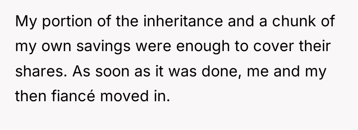 My portion of the inheritance and a chunk of my...