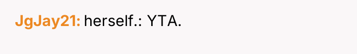 JgJay21 herself.: YTA.