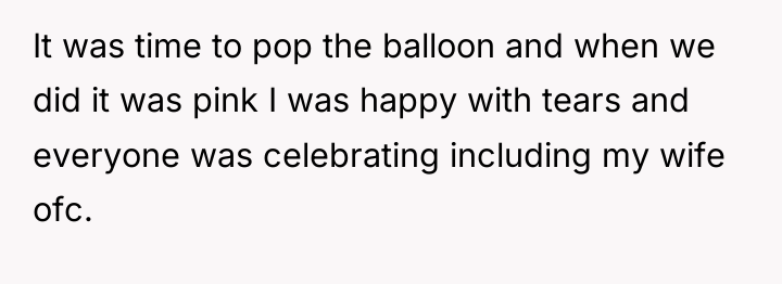 It was time to pop the balloon and when we...