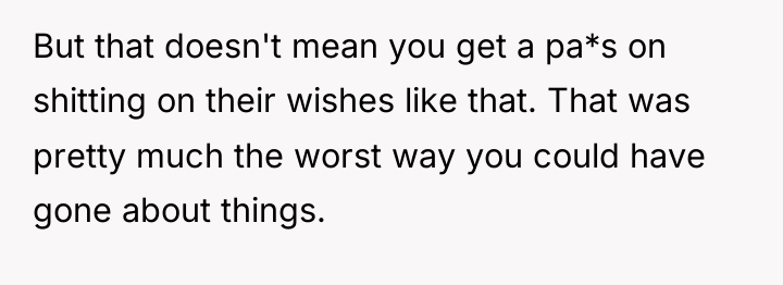 But that doesn't mean you get a pa*s on shitting...