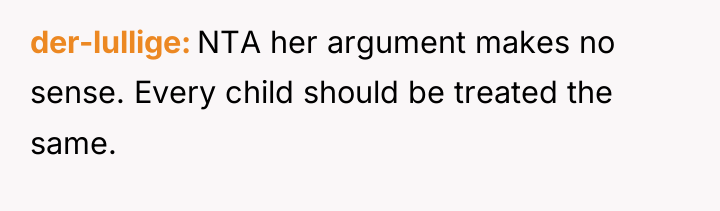 der-lullige NTA her argument makes no sense. Every child should...