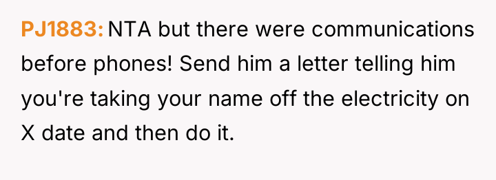 PJ1883 NTA but there were communications before phones! Send him...