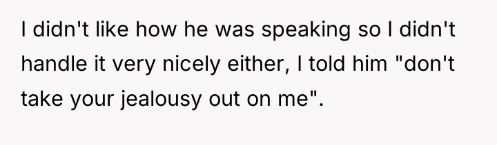 I didn't like how he was speaking so I didn't...