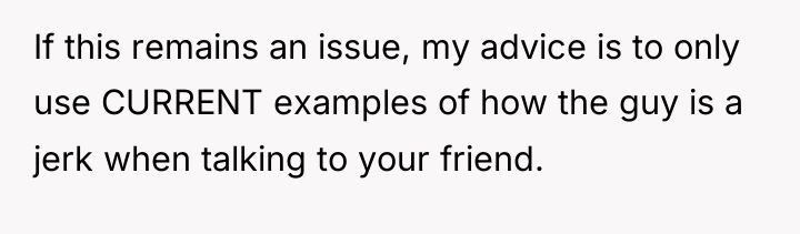 If this remains an issue, my advice is to only...
