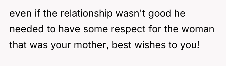 even if the relationship wasn't good he needed to have...