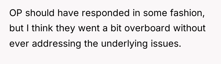 OP should have responded in some fashion, but I think...