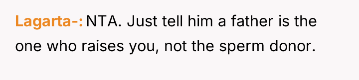 Lagarta- NTA. Just tell him a father is the one...