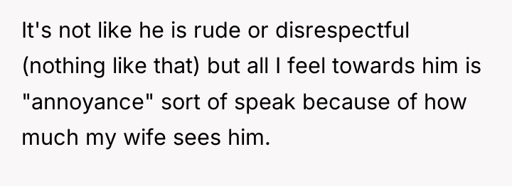 It's not like he is rude or disrespectful (nothing like...
