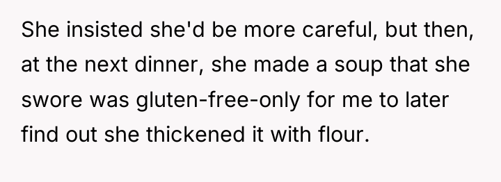 She insisted she'd be more careful, but then, at the...