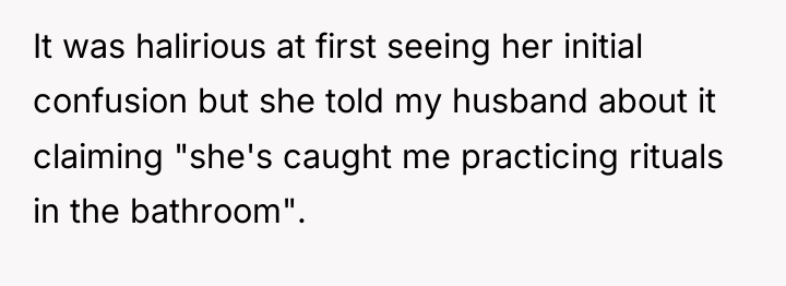 It was halirious at first seeing her initial confusion but...