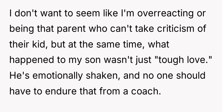 I don't want to seem like I'm overreacting or being...