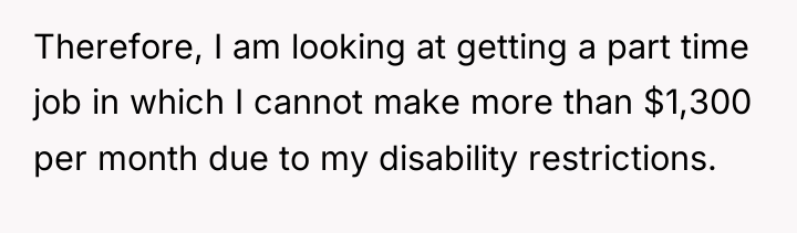 Therefore, I am looking at getting a part time job...