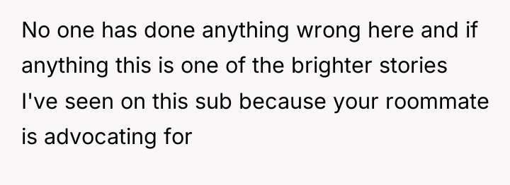 No one has done anything wrong here and if anything...