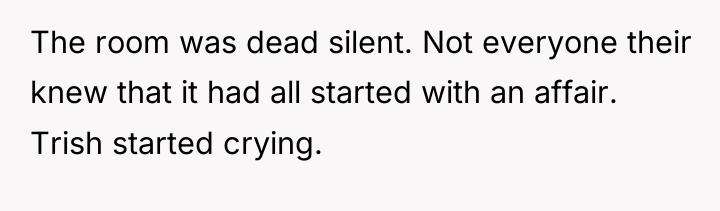 The room was dead silent. Not everyone their knew that...