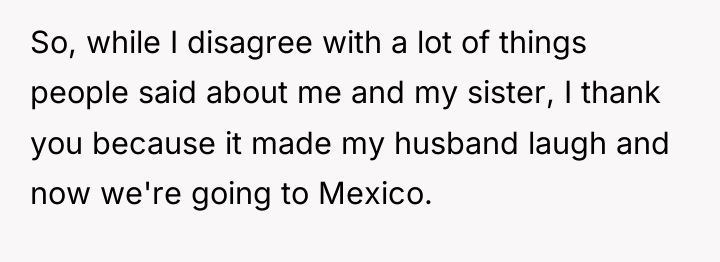 So, while I disagree with a lot of things people...