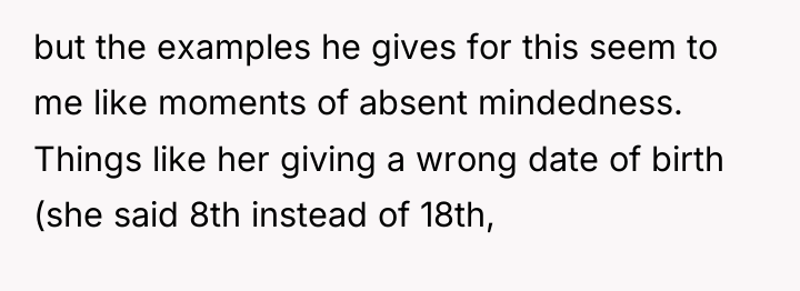 but the examples he gives for this seem to me...