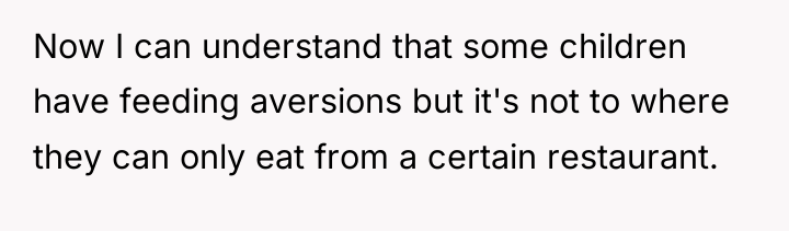 Now I can understand that some children have feeding aversions...