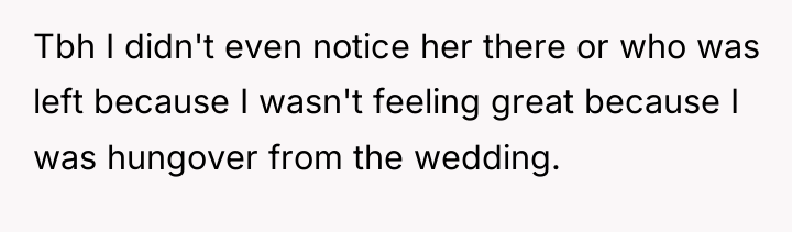 Tbh I didn't even notice her there or who was...