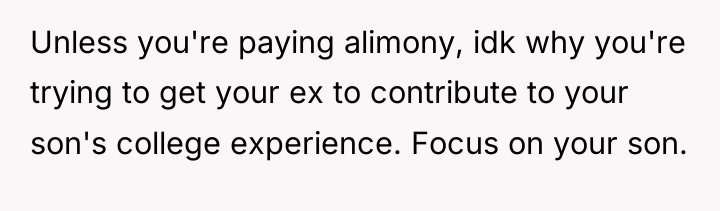 Unless you're paying alimony, idk why you're trying to get...