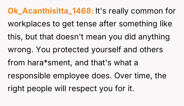 Ok_Acanthisitta_1468 It's really common for workplaces to get tense after...
