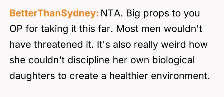 BetterThanSydney NTA. Big props to you OP for taking it...