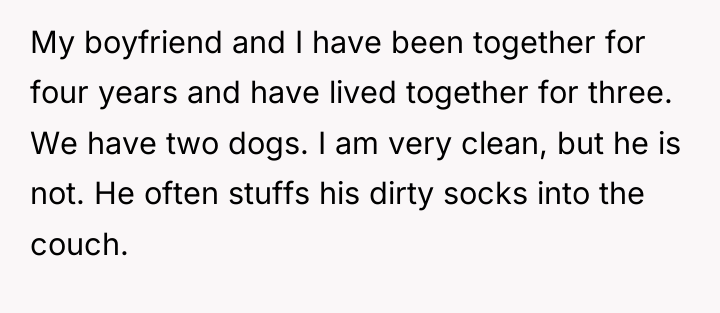 My boyfriend and I have been together for four years...