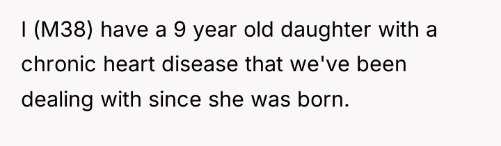 I (M38) have a 9 year old daughter with a...