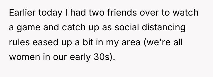 Earlier today I had two friends over to watch a...