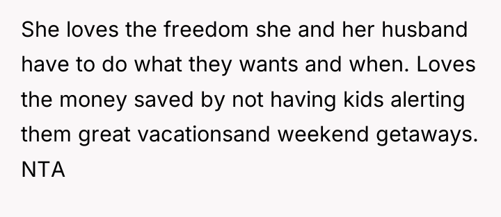 She loves the freedom she and her husband have to...