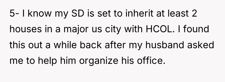 5- I know my SD is set to inherit at...