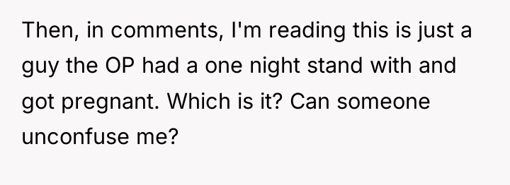 Then, in comments, I'm reading this is just a guy...
