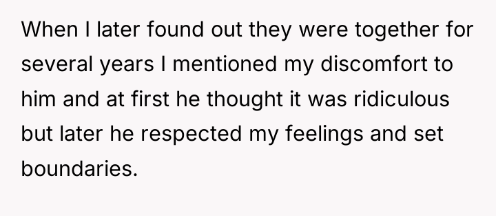 When I later found out they were together for several...