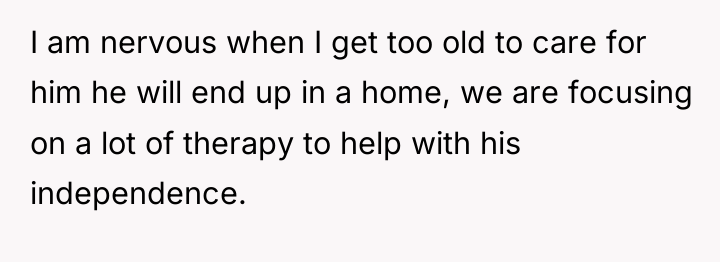 I am nervous when I get too old to care...