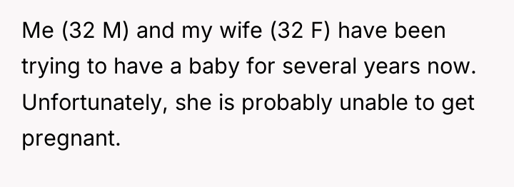 Me (32 M) and my wife (32 F) have been...